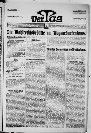 Der Tag vom 01.05.1918