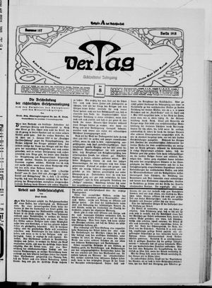 Der Tag vom 08.05.1918