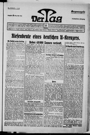 Der Tag on May 9, 1918