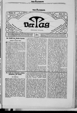 Der Tag on May 25, 1918