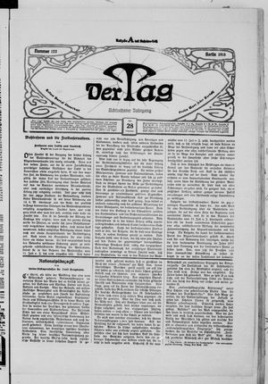Der Tag on May 28, 1918