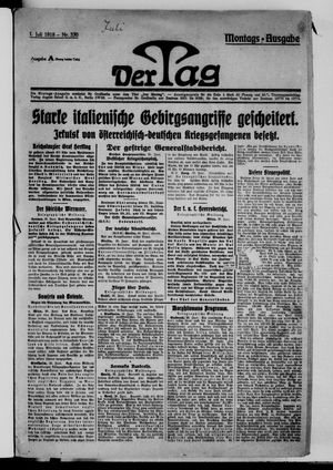 Der Tag vom 01.07.1918
