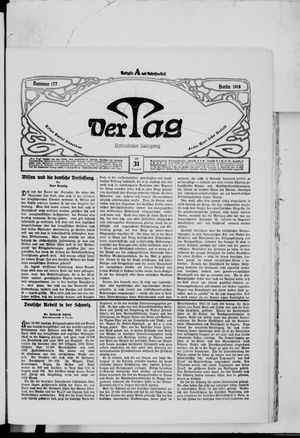 Der Tag vom 31.07.1918