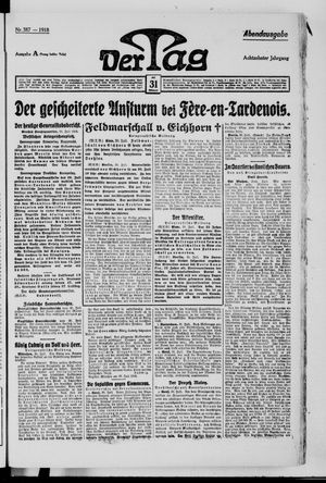 Der Tag vom 31.07.1918