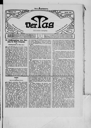Der Tag vom 01.08.1918