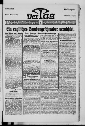 Der Tag vom 01.08.1918