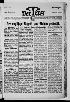 Der Tag vom 09.08.1918