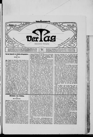 Der Tag vom 14.08.1918