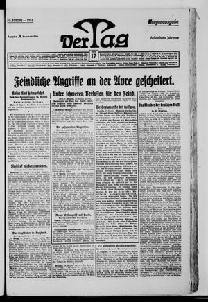 Der Tag vom 17.08.1918