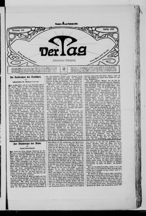 Der Tag vom 17.08.1918