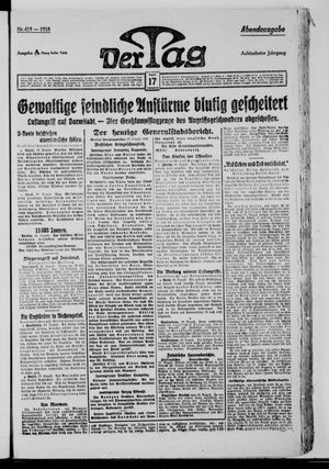 Der Tag vom 17.08.1918