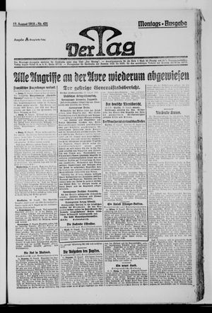 Der Tag vom 19.08.1918
