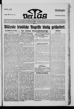 Der Tag vom 19.08.1918