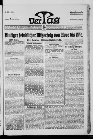 Der Tag vom 20.08.1918