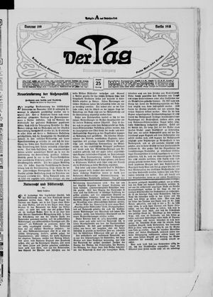 Der Tag vom 25.08.1918