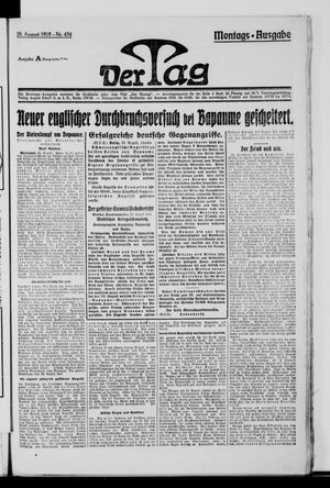 Der Tag vom 26.08.1918