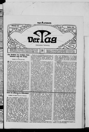 Der Tag vom 28.08.1918