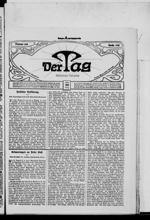 Der Tag vom 30.08.1918