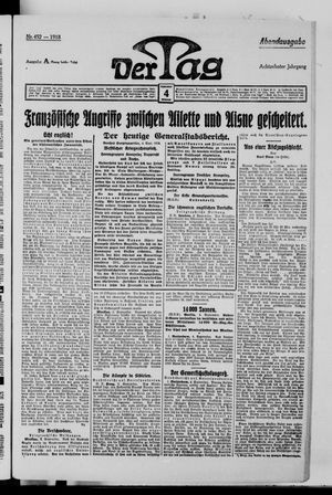 Der Tag vom 04.09.1918