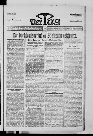 Der Tag vom 19.09.1918