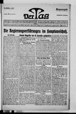 Der Tag vom 25.09.1918