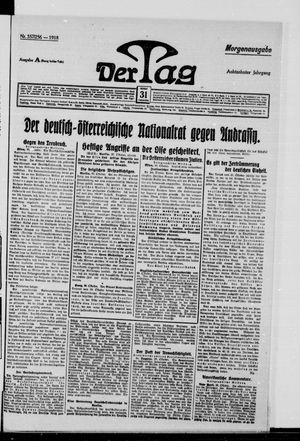 Der Tag vom 31.10.1918