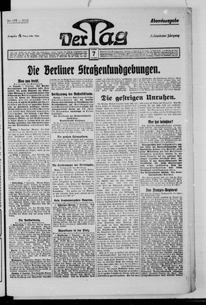 Der Tag vom 07.12.1918