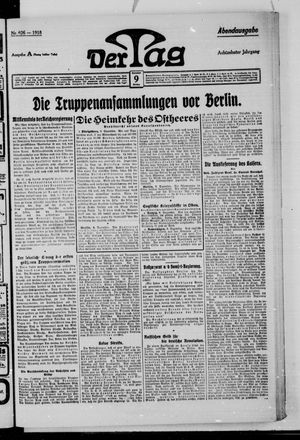 Der Tag vom 09.12.1918