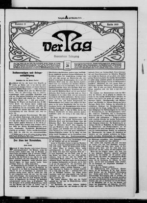 Der Tag on Jan 21, 1919
