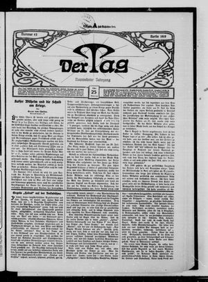 Der Tag vom 25.03.1919