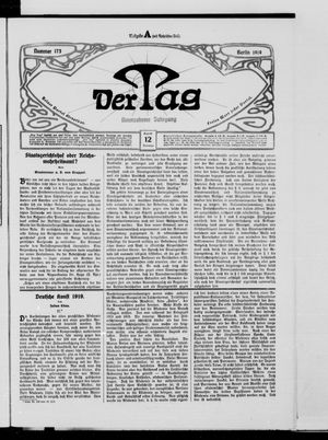 Der Tag vom 12.08.1919