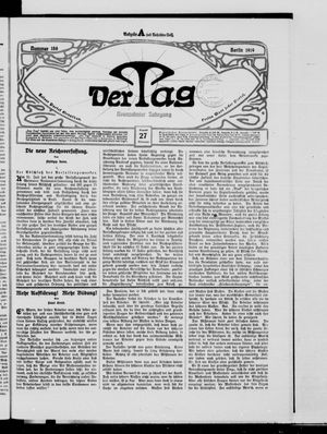 Der Tag vom 27.08.1919