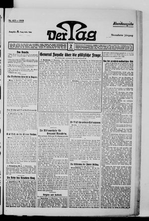 Der Tag vom 02.09.1919