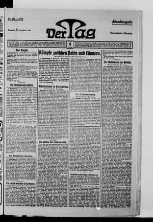 Der Tag vom 09.09.1919