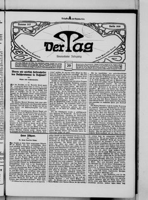 Der Tag on Sep 20, 1919