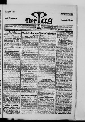 Der Tag on Sep 20, 1919