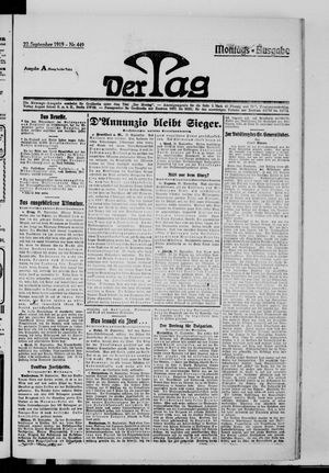 Der Tag vom 22.09.1919