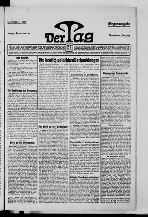 Der Tag vom 27.09.1919