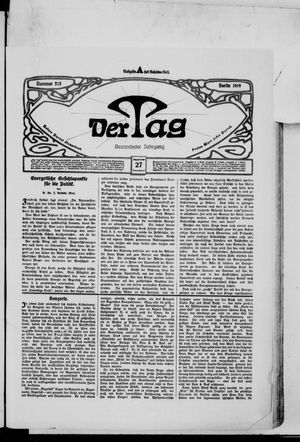 Der Tag vom 27.09.1919