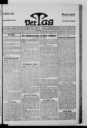 Der Tag vom 03.10.1919