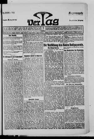 Der Tag vom 07.11.1919
