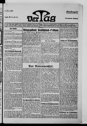 Der Tag vom 28.11.1919