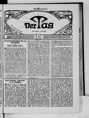 Der Tag vom 21.01.1920