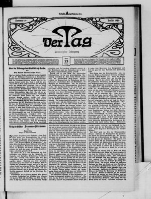 Der Tag on Jan 23, 1920