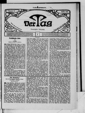 Der Tag on Feb 1, 1920