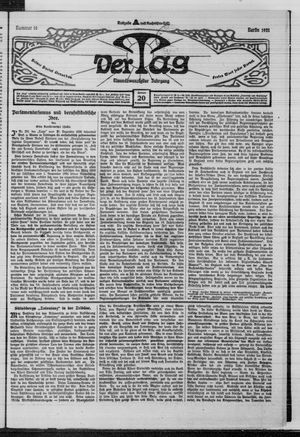 Der Tag vom 20.01.1921