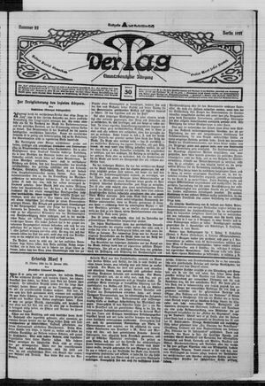 Der Tag on Jan 30, 1921