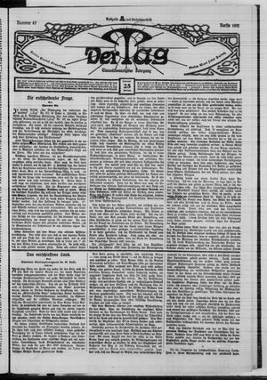 Der Tag vom 25.02.1921