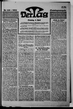 Der Tag vom 03.04.1921