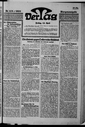 Der Tag vom 15.04.1921